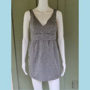 NWT THE LIMITED Gray White Circles Top XS